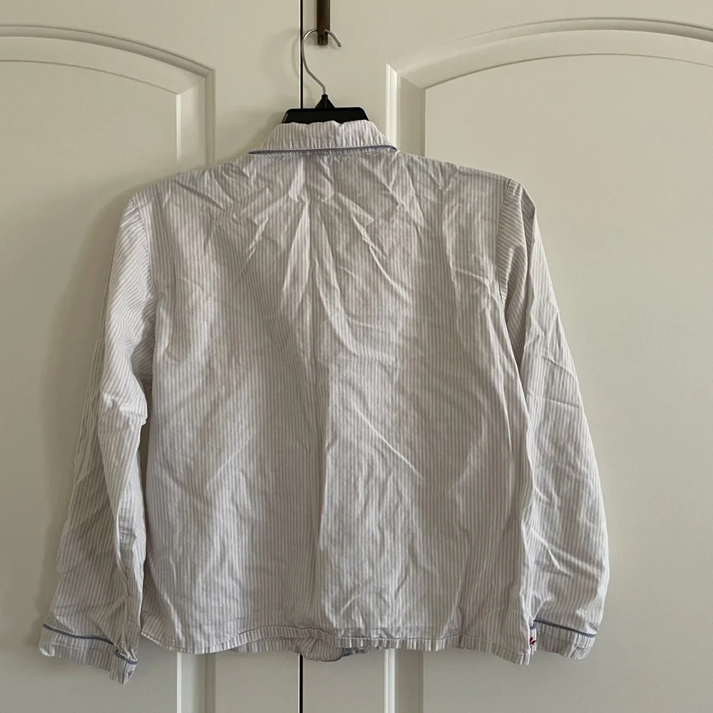 Women’s Striped White Pajama Set - Picture 4 of 7